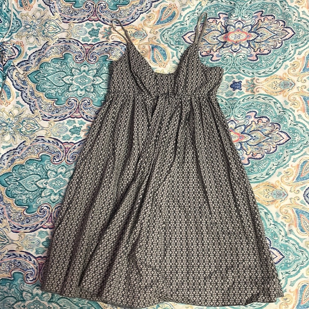 gray and black dress